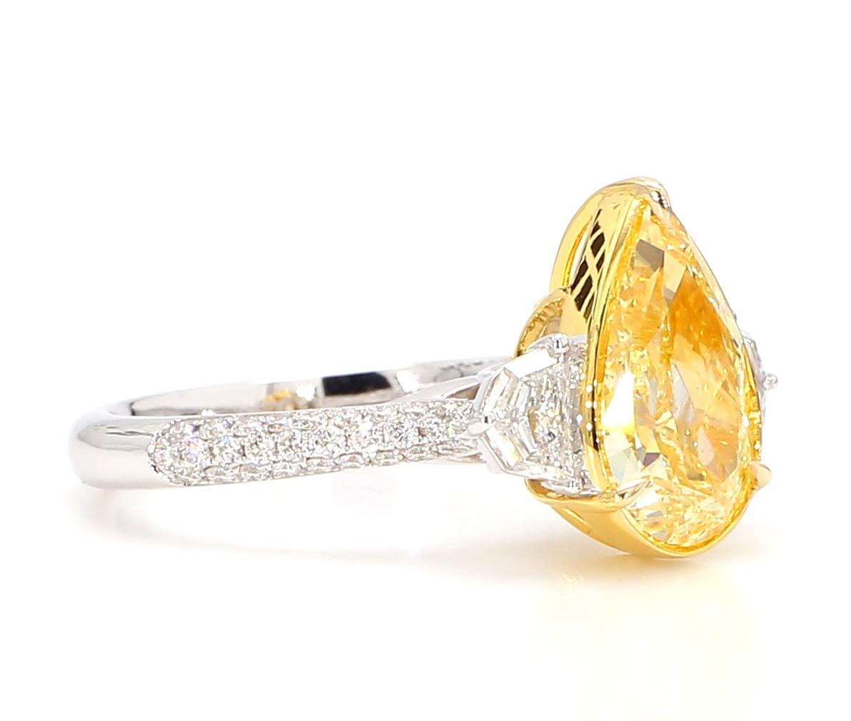 Fancy Yellow Diamond Ring