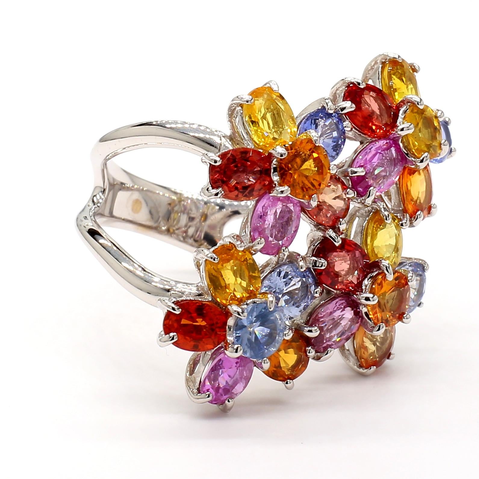 Multicolor Sapphire Ring