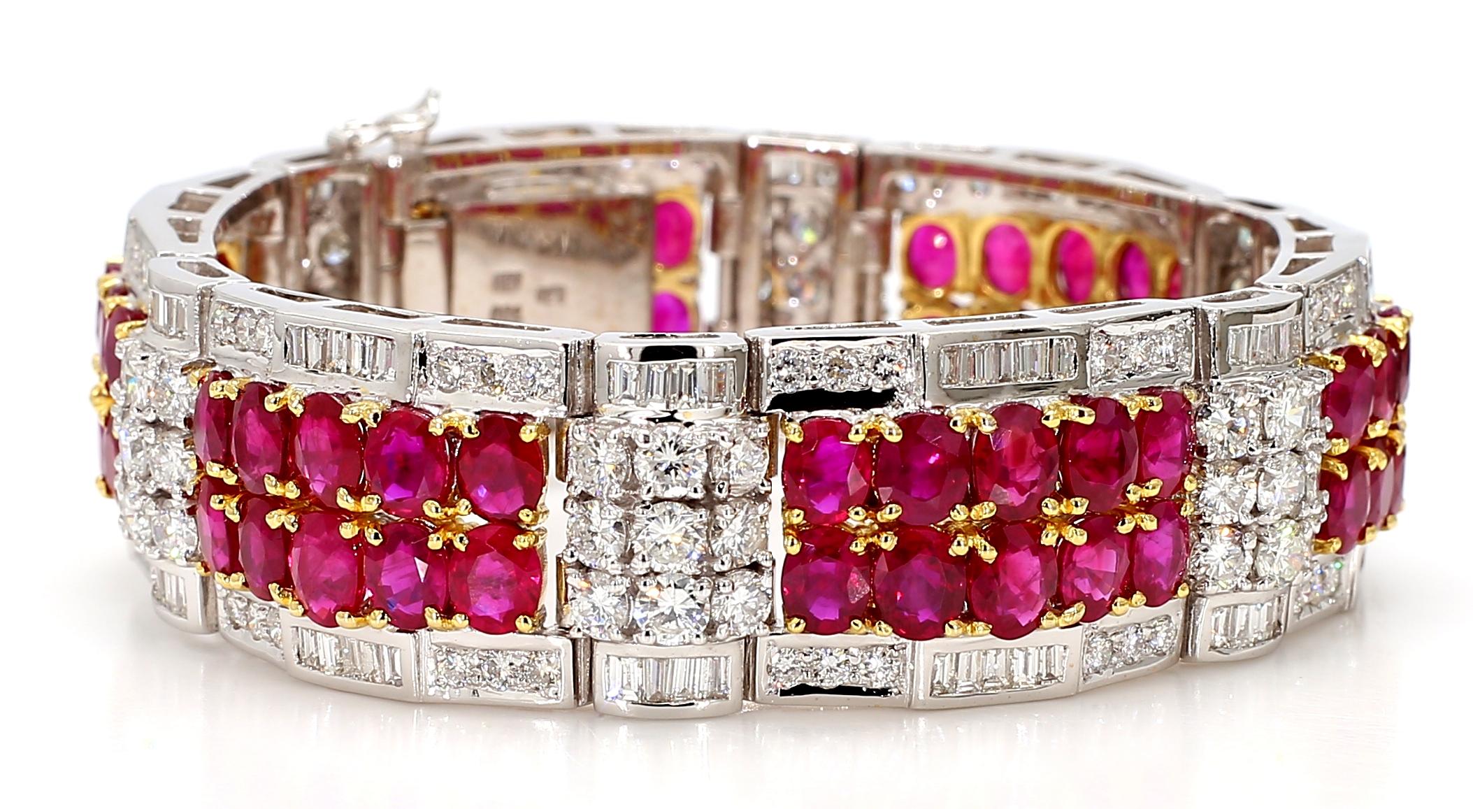 Ruby Diamond Bracelet