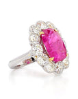 7.61ct Ruby and Diamond Ring Dia-4.05, 18K