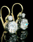 GIA Certified 6.02 Carat Diamond Art Deco Style Earrings