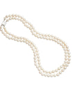 Natural Pearl and Diamond Neckalcev 6.5-7.9MM