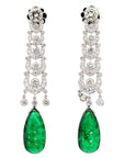 Natural Certified Zambian Emerald Earrings