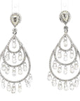 Briolette Drop Diamond Earrings