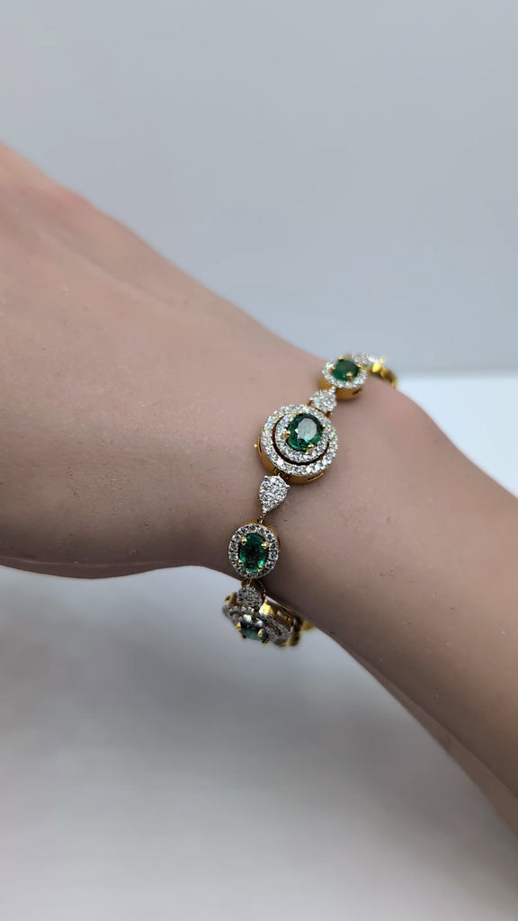 Emerald and Diamond Bracelet