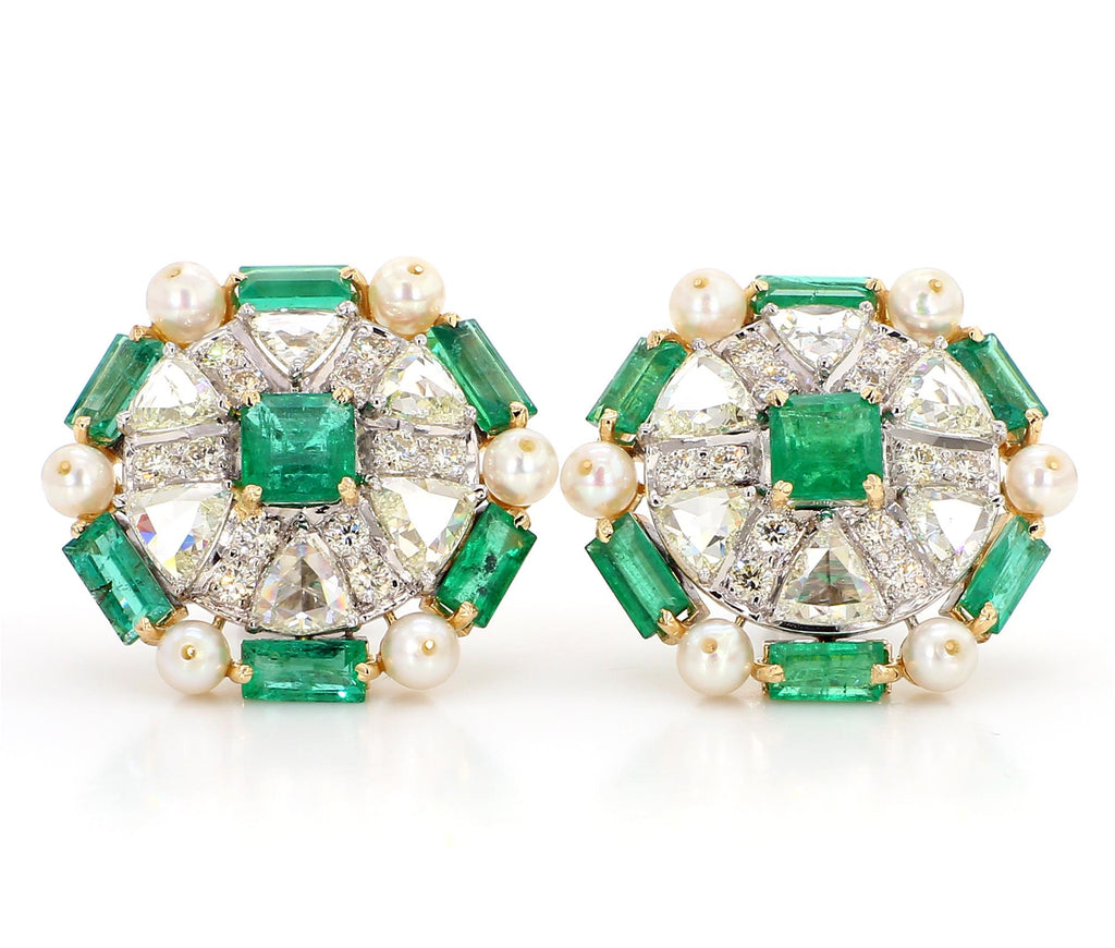 Emerald Pearl Earrings