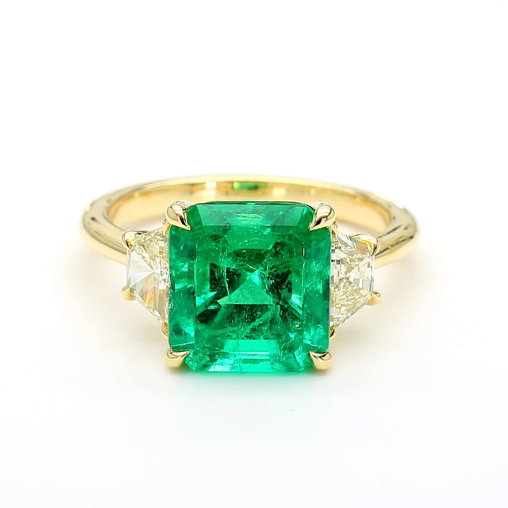 Natural Columbian Emerald Ring