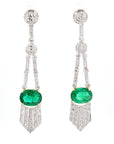 Emerald Diamond Earrings