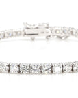 Diamond Tennis 18K Gold Bracelet