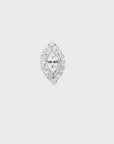 The Valioka- 1.06 Center Marquise and Rose Cut Diamond Ring 18K Gold