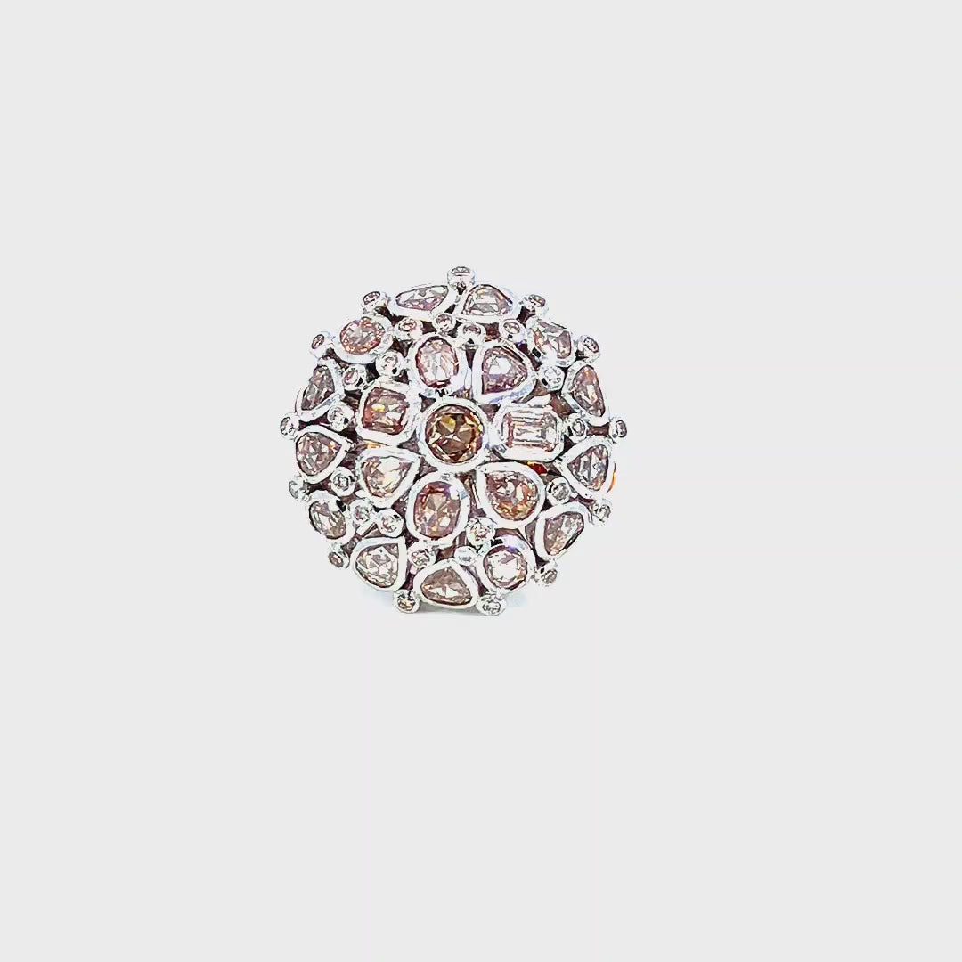 Opal Cluster Ring