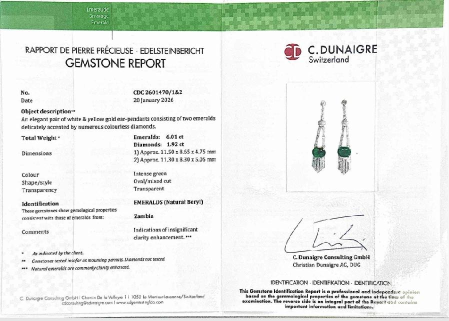 Emerald Diamond Earrings