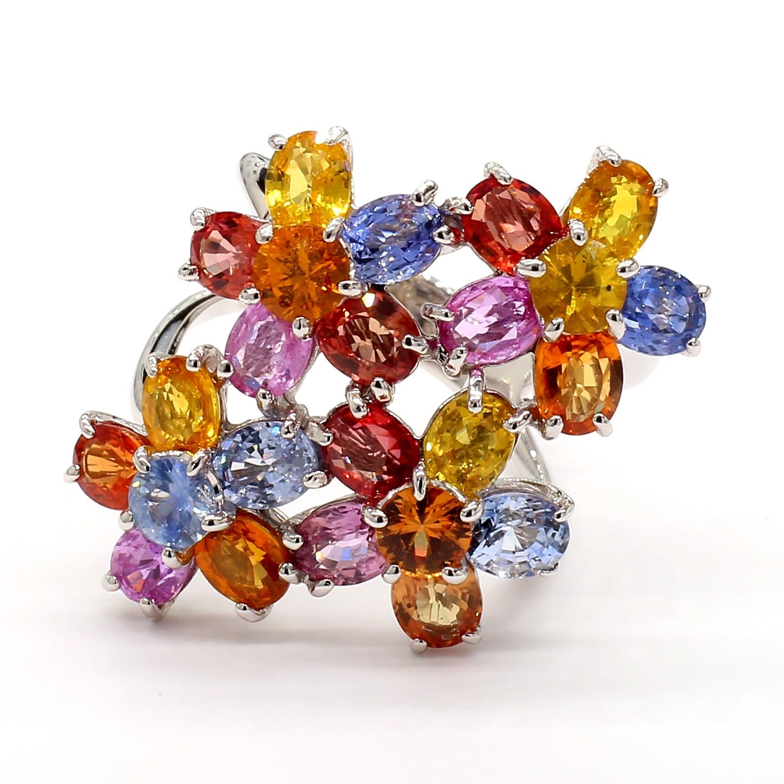 Multicolor Sapphire Ring