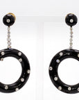Onyx Deco Style Earrings[no photos]