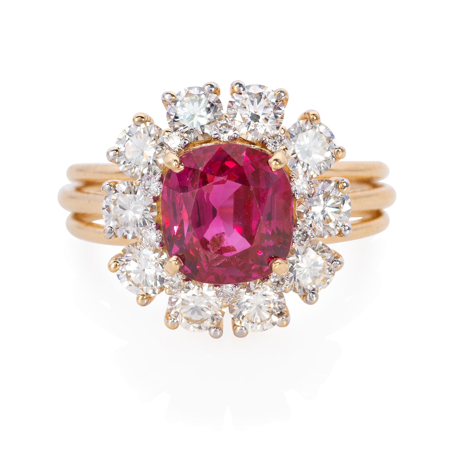 3.29 Unheated Natural Burmese Ruby Ring