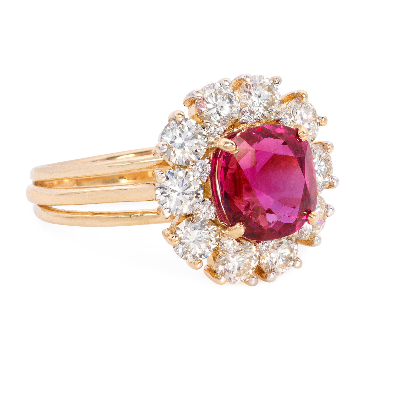 3.29 Unheated Natural Burmese Ruby Ring