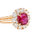 3.29 Unheated Natural Burmese Ruby Ring