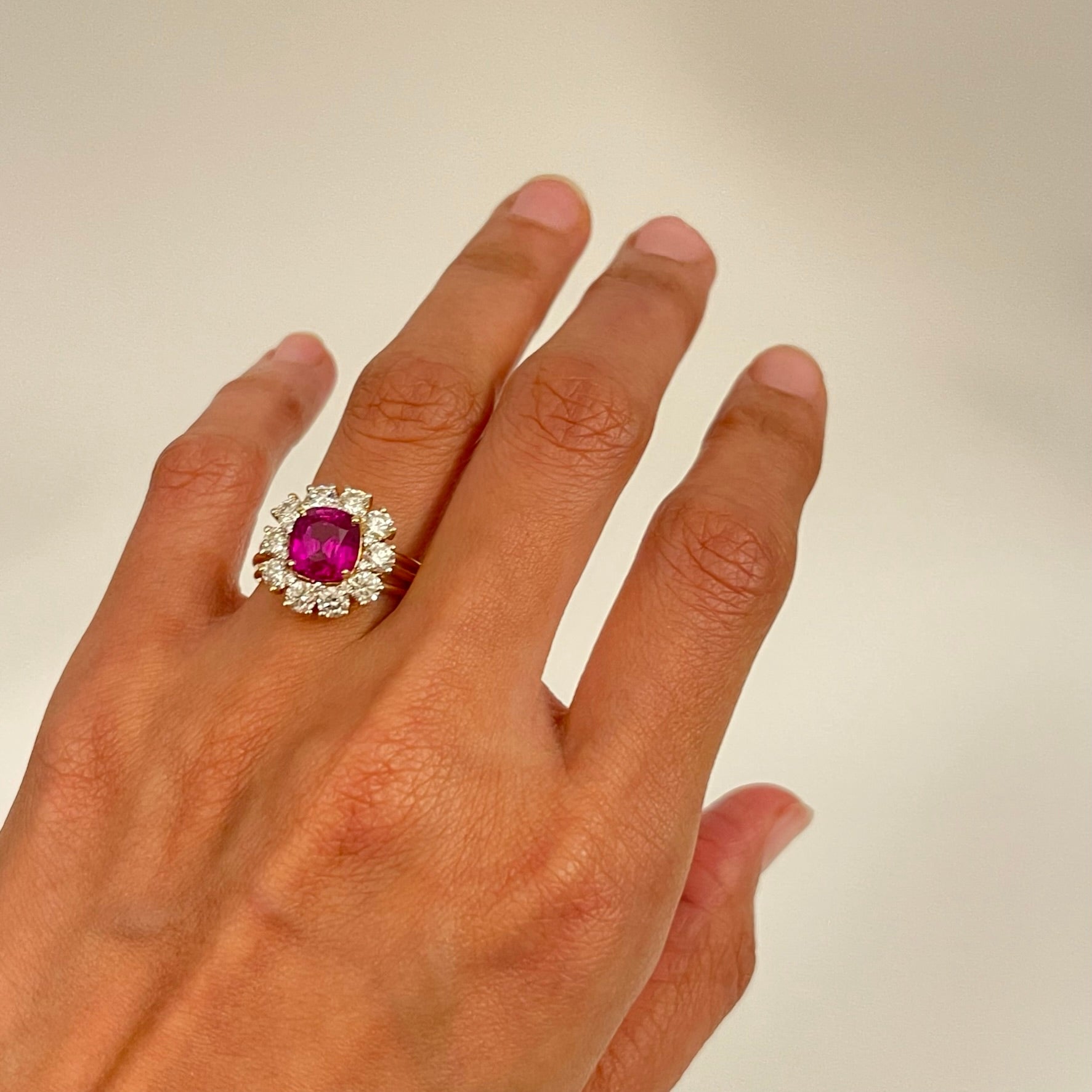 3.29 Unheated Natural Burmese Ruby Ring