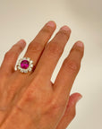 3.29 Unheated Natural Burmese Ruby Ring