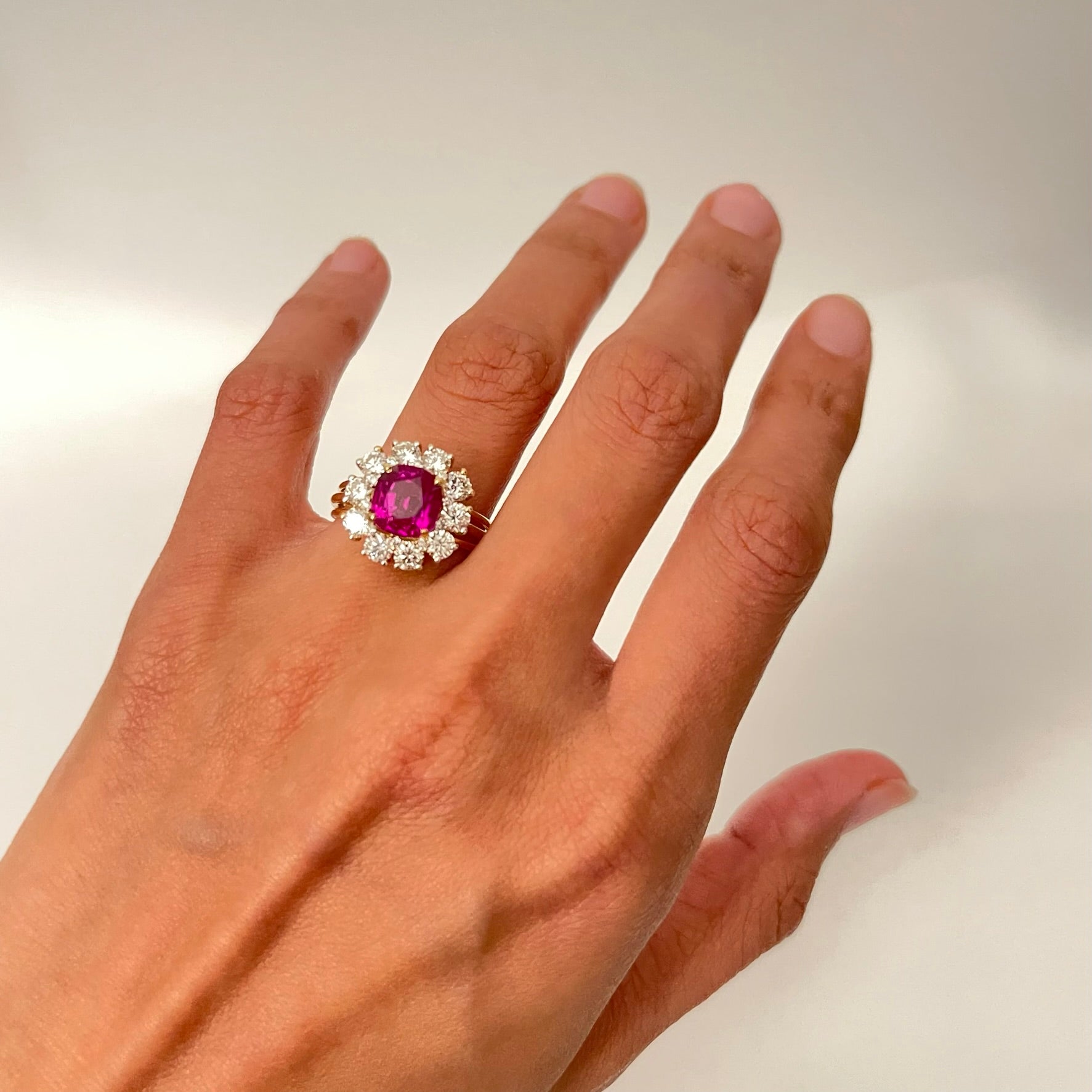 3.29 Unheated Natural Burmese Ruby Ring