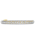 Rose Cut Diamond (3 carats) Cuff Bracelet in 18k Gold