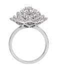 The "Lily Ring" - Round Brilliant Cut Diamonds & Rose Cut Diamonds