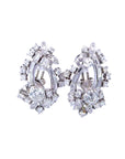 5.00 Carat Diamond Climber Earring 2.00 Carat Centers