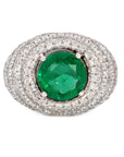 Emerald and Diamond Ring