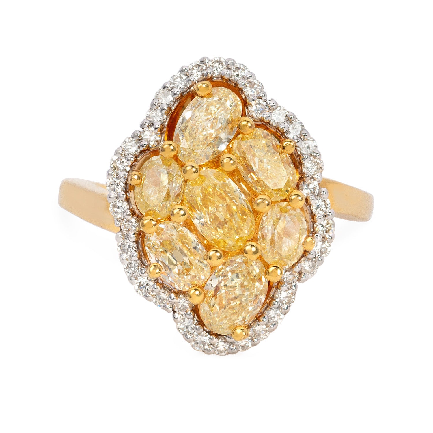 Ring of Yellow Diamonds in 18K Yellow Gold