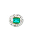 Emerald and Diamond Ring